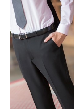Pantalón hombre vestir sin pinzas microfibra
