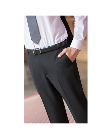 Pantalón hombre sin pinzas microfibra - Uniformes granollers